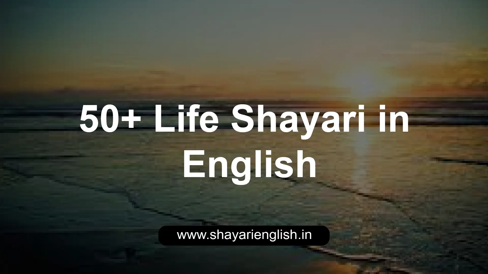 life shayari in english